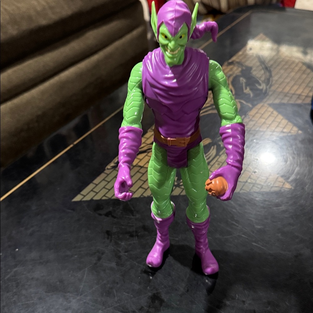 Green and Purple Action Figure